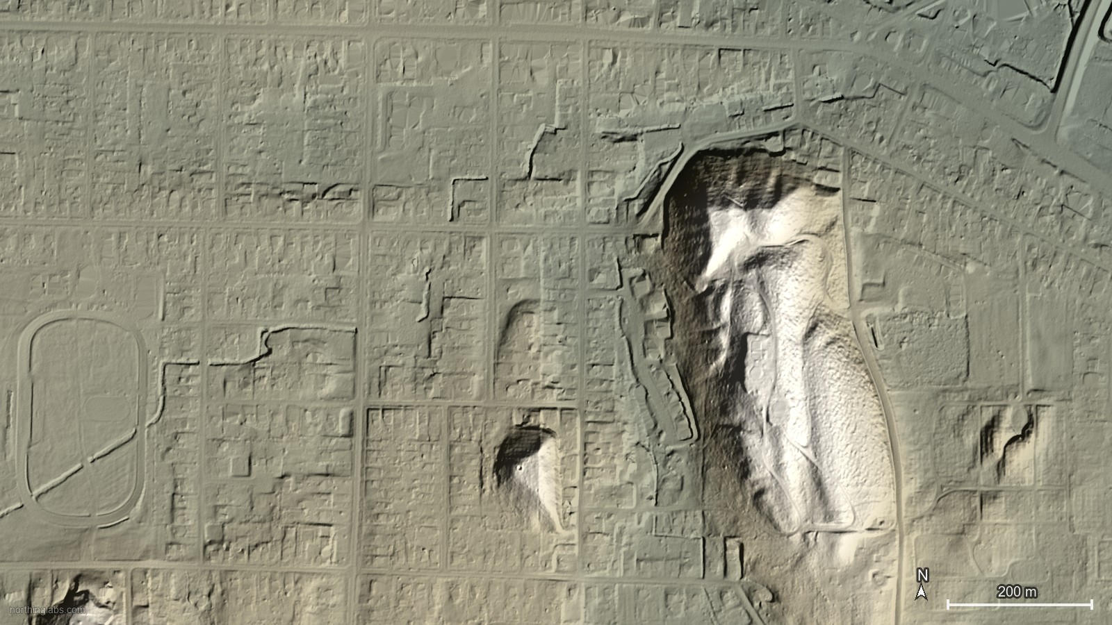 Lidar hillshade of Drumlin field near Palmyra, Wayne County, NY (Erie-Ontario Lowlands) (feature)
